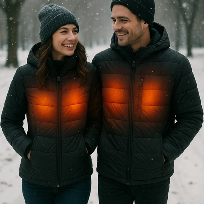 USB Heated Jacket - 21-Zone Warmth, 4 Temperature Controls | M09 Winter Coat