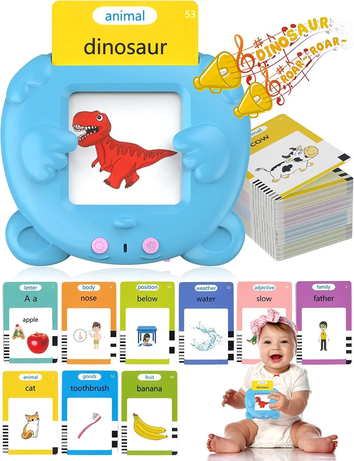 Talking Flash Cards Early Educational Toys.